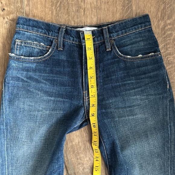 TRE by Natalie Ratabesi Mid Rise Dark Wash Denim Straight Leg Jeans - Picture 9 of 12